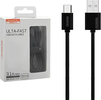 Attēls no Kabel USB Somostel USB-A - microUSB 1.2 m Czarny (27230)