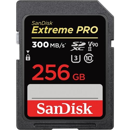 Attēls no SanDisk ExtremePRO SDXC V90 256G 300MB UHS-II  SDSDXDK-256G-GN4IN