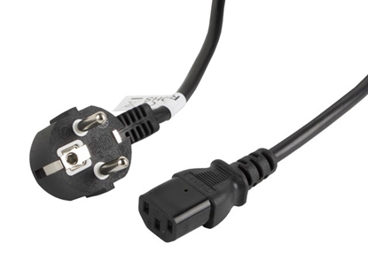 Изображение Lanberg CA-C13C-11CC-0030-BK power cable Black 3 m C13 coupler CEE7/7