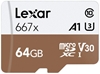 Picture of Atm.kort. LEXAR microSDXC 64GB Pro 667x U3 V30 + adapter LMS0667064G-BNANG