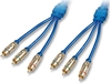 Picture of Lindy 0.5m Component Video Cable component (YPbPr) video cable 3 x RCA Blue