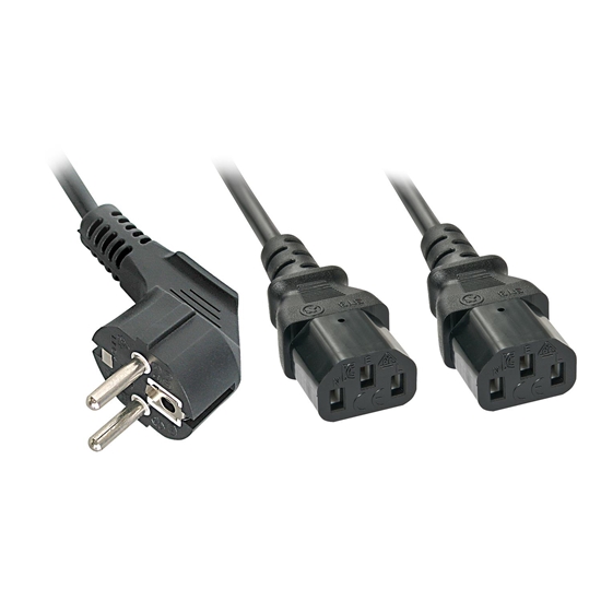 Picture of Lindy 30048 power cable Black CEE7/14