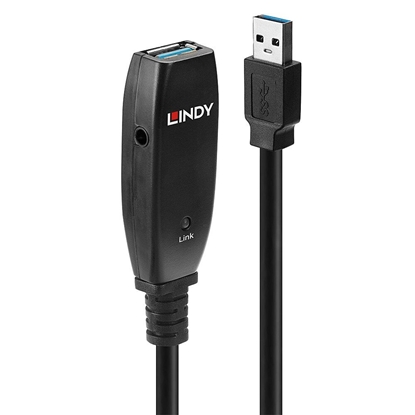 Picture of Lindy 43353 USB cable 3 m USB 3.2 Gen 1 (3.1 Gen 1) USB A Black