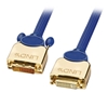 Изображение Lindy DVI-D Premium Gold Dual Link 3.0m DVI cable 3 m Blue