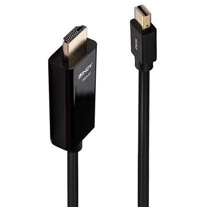 Attēls no Lindy Kabel Mini DisplayPort/HDMI 4K30 (DP: passiv) 3m
