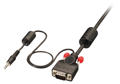 Attēls no Lindy VGA & Audio Cable M/M, black,10m