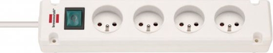 Изображение Listwa zasilajca Brennenstuhl Bremounta 4 gniazda 1.5 m biaa (1150651124)
