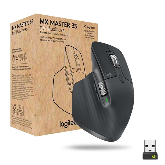 Изображение Logitech MX Master 3s for Business mouse Right-hand RF Wireless + Bluetooth Laser 8000 DPI