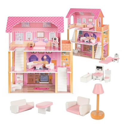 Picture of Lulilo Tulipo Wooden Doll House 70cm