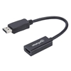 Picture of Manhattan DisplayPort 1.1 to HDMI Adapter Cable, 1080p@60Hz, Male to Female, Black, DP With Latch, Not Bi-Directional, Three Year Warranty, Polybag
