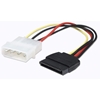 Picture of Manhattan SATA Power Cable, 4 Pin to 15 Pin, 16cm, Lifetime Warranty, Polybag