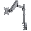 Picture of Manhattan TV & Monitor Mount, Desk, Full Motion (Gas Spring), 1 screen, Screen Sizes: 10-27", Black, Clamp or Grommet Assembly,VESA 75x75 to 100x100mm, Max 8kg, Lifetime Warranty