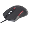 Picture of Manhattan Wired Optical Gaming USB-A Mouse with LEDs (Clearance Pricing), 480 Mbps (USB 2.0), Six Button, Scroll Wheel, 800-2400dpi, Black with Red Buttons, Three Year Warranty
