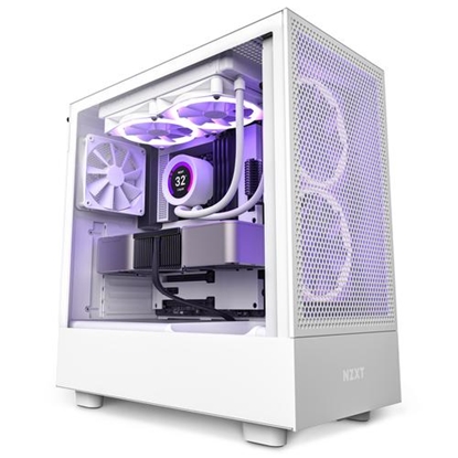 Picture of NZXT PC case H5 Flow midi tower white