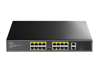 Изображение Cudy FS1018PS1 16-Port 10/100M PoE+ Switch 2 Gigabit Uplink 1 SFP Port 200W