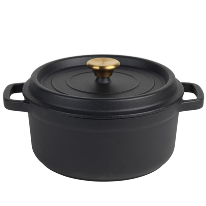 Picture of Russell Hobbs RH02524BEU7 Cast iron stockpot 24cm black