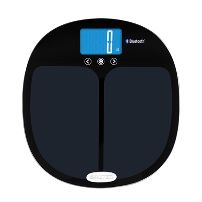 Attēls no Salter 9192 BK3R Curve Bluetooth Smart Analyser Bathroom Scale black