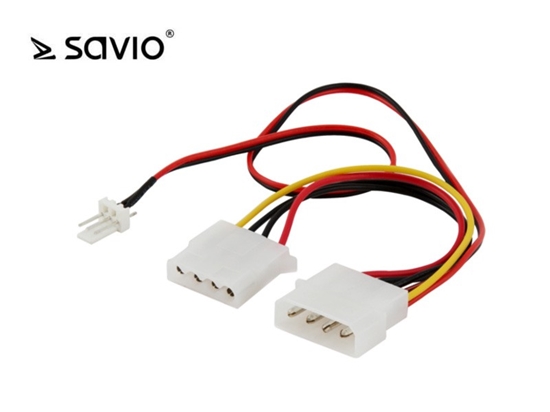 Изображение Savio Molex - Molex, 0.18m, Wielokolorowy (SAVIO AK-15)