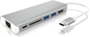 Изображение ICY BOX IB-DK4034-CPD Wired USB 3.2 Gen 1 (3.1 Gen 1) Type-C Silver, White