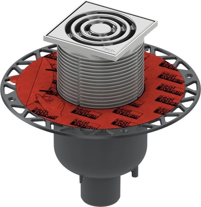 Attēls no TECEdrainpoint S130 traps DN50 vert.izplūde