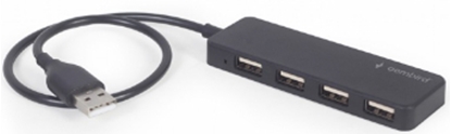 Picture of USB Centrmezgls Gembird 4-port USB hub Black