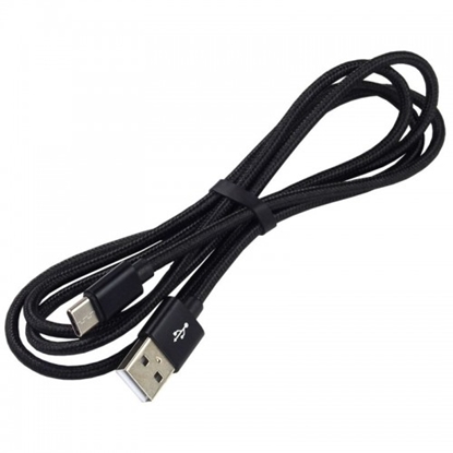Изображение USB-C 3.0 male / USB A male 0.3m everActive CBB-0.3CB 3.0A melns iepakojumā 1 gb.