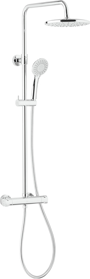 Изображение Zestaw prysznicowy KFA Moza z deszczownic z bateri termostatyczn chrom (5736-910-00)
