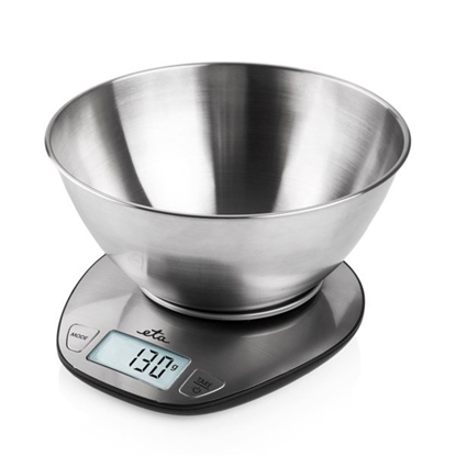 Изображение ETA | Kitchen scale | ETA677890000 Dori | Maximum weight (capacity) 5 kg | Graduation 1 g | Display type LCD | Stainless steel