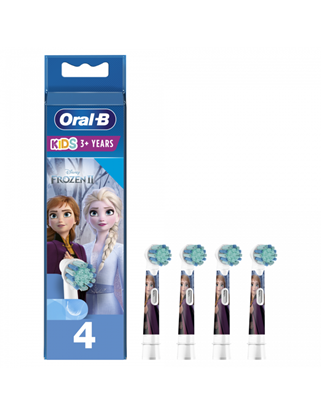 Attēls no Oral-B | EB10 4 Frozen II | Toothbruch replacement | Heads | For kids | Number of brush heads included 4 | Number of teeth brushing modes Does not apply