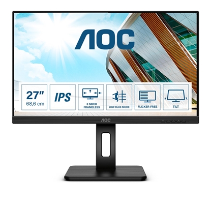 Attēls no AOC Q27P2Q LED display 68.6 cm (27") 2560 x 1440 pixels Quad HD Black