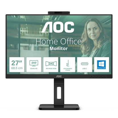 Attēls no AOC Q27P3QW computer monitor 68.6 cm (27") 2560 x 1440 pixels Quad HD Black