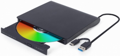 Изображение DVD RW USB3/USB-C 8X EXT RTL/BLACK DVD-USB-03 GEMBIRD