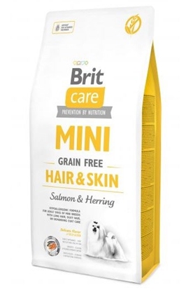 Attēls no BRIT Care Mini Hair&Skin Salmon&Herring - dry dog food - 7 kg