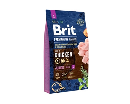 Attēls no BRIT Premium by Nature S Junior - dry dog food - 8 kg