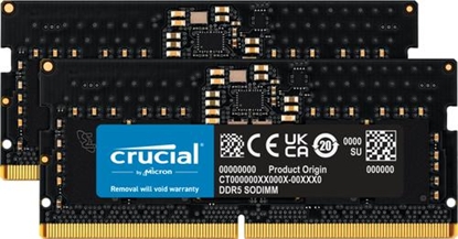 Attēls no Crucial DDR5-4800 Kit       16GB 2x8GB SODIMM CL40 (16Gbit)