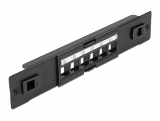 Picture of Delock 10″ Keystone Patch Panel 6 Port tool free