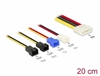 Изображение Delock Cable Power supply Molex 4 pin male > 4 x 2 pin fan (12 V / 7 V / 5 V) 20 cm