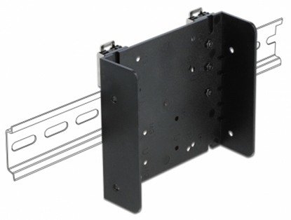 Attēls no Delock DIN rail Mounting Kit for Micro Controller or 3.5″ Devices
