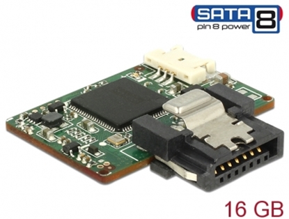 Attēls no Delock SATA 6 Gb/s DOM Module 16 GB MLC SATA Pin 8 power -40 °C ~ 85 °C