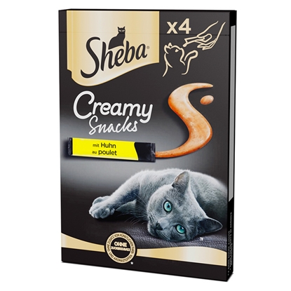 Attēls no Gardums kaķiem Sheba creamy ar vistu 4x12g