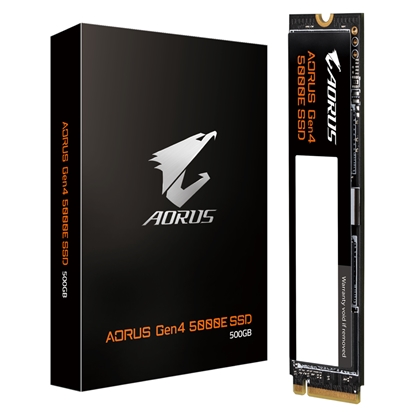 Изображение Gigabyte AORUS Gen4 5000E SSD 500GB M.2 PCI Express 4.0 3D TLC NAND NVMe