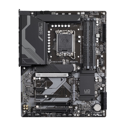 Picture of Gigabyte Z790 D DDR4 Motherboard - Supports Intel Core 14th Gen CPUs, 16*+1+１ Phases Digital VRM, up to 5333MHz DDR4 (OC), 3xPCIe 4.0 M.2, 2.5GbE LAN, USB 3.2 Gen 2