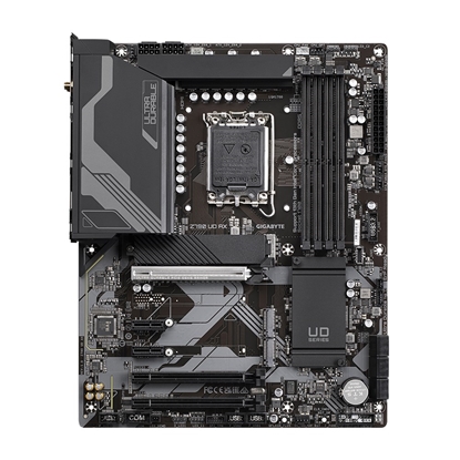 Изображение Gigabyte Z790 UD AX Motherboard - Supports Intel Core 14th CPUs, 16*+1+１ Phases Digital VRM, up to 7600MHz DDR5 (OC), 3xPCIe 4.0 M.2, Wi-Fi 6E, 2.5GbE LAN, USB 3.2 Gen 2x2