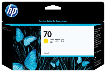 Picture of HP C 9454 A ink cartridge yellow Vivera             No. 70