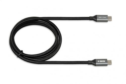 Изображение Kabel USB iBOX USB-C - 1 m Czarny (IKUMTC31G2)