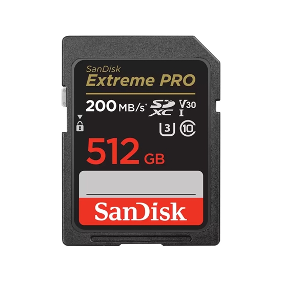 Picture of SanDisk Extreme PRO 512 GB SDXC Class 10