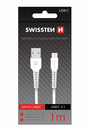Attēls no Swissten Basic Universal Quick Charge USB-C Data and Charging Cable 1m