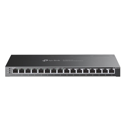 Attēls no TP-Link TL-SG2016P network switch L2/L3/L4 Gigabit Ethernet (10/100/1000) Power over Ethernet (PoE) Black
