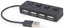 Picture of USB Centrmezgls Gembird USB 2.0 4-port Hub with Switches Black