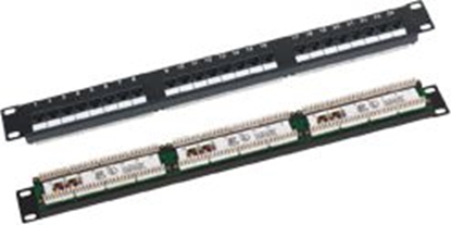 Attēls no Alantec Patch panel 1U/19 cali UTP nieekranowany 24 porty kat. 6 zcza LSA (PK-U6-1)